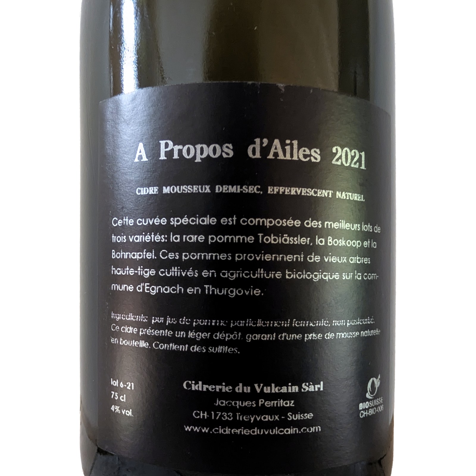 A propos d'Ailes 2021 - Contre-étiquette