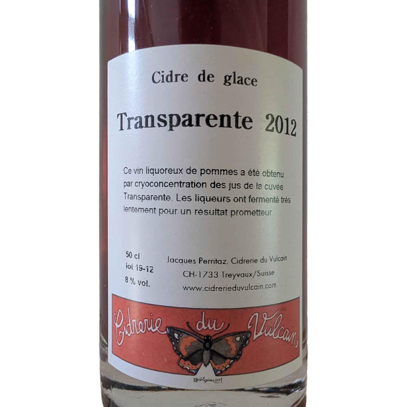 Cidre Glace 2012 - Étiquette panoramique